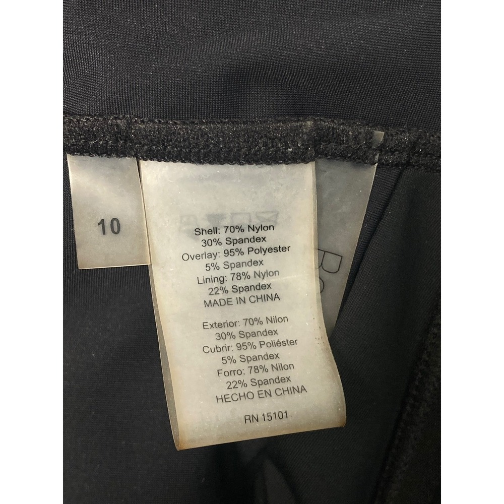 Beyond Control Swimdress Size 10 Black Ruched Tummy Control Swimdress NWT - Picture 5 of 11
